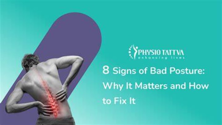 What are signs of bad posture?