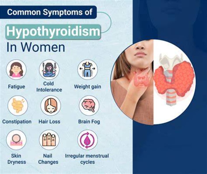 What are symptoms of thyroid problems in females?