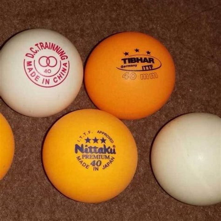 What are table tennis balls made of?