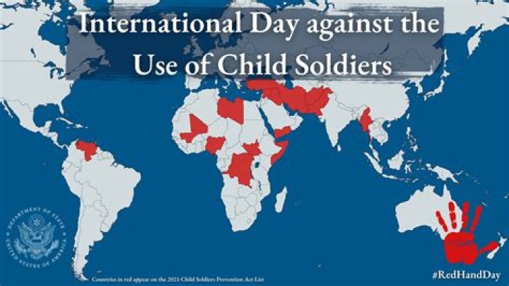 What are the 14 countries that use child soldiers?