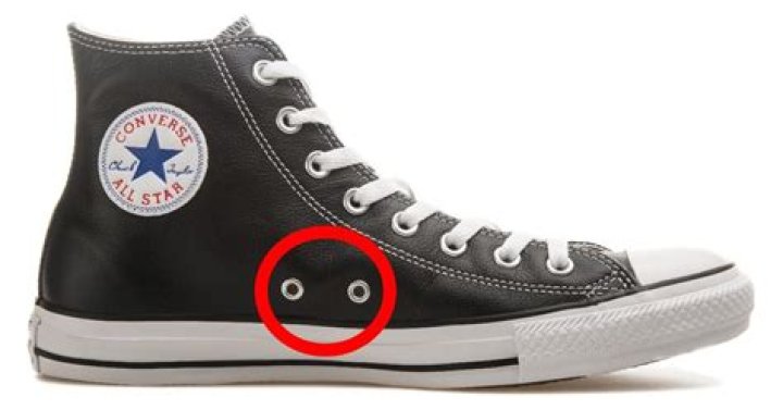 What are the 2 holes on the side of Converse for?