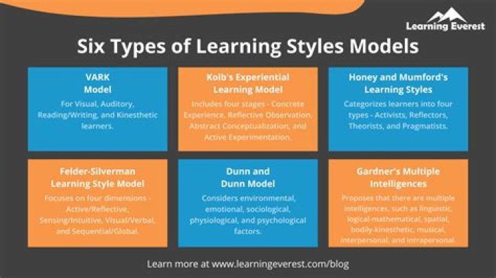 What are the 4 types of learning in psychology?