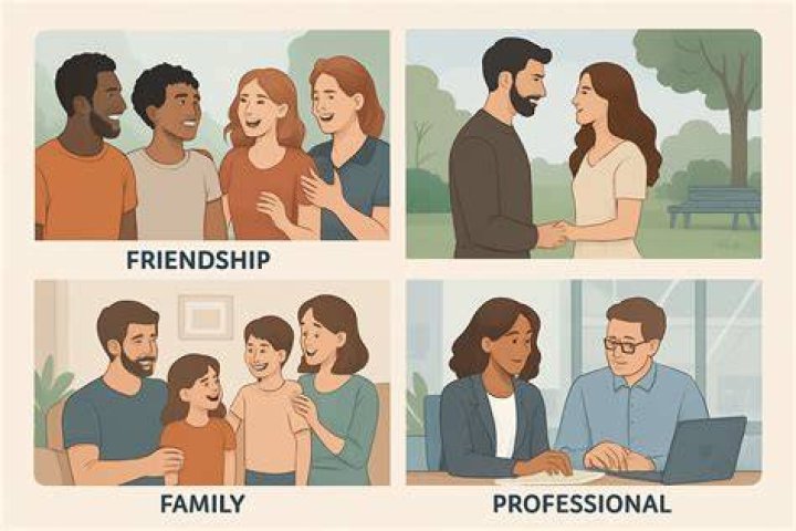 What are the 4 types of relationships?