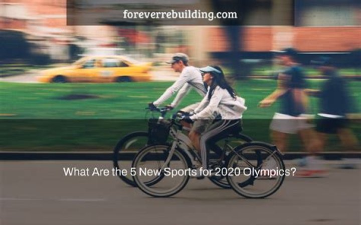 What are the 5 new sports for 2020 Olympics?