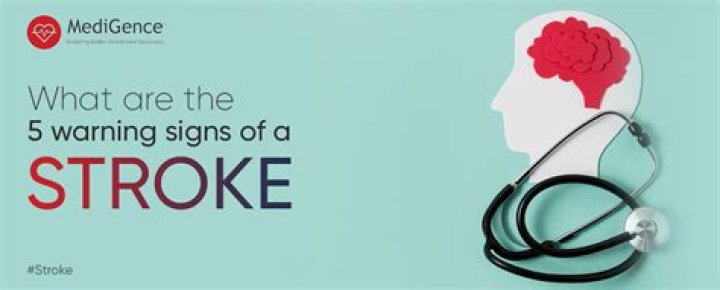 What are the 5 warning signs of a stroke?
