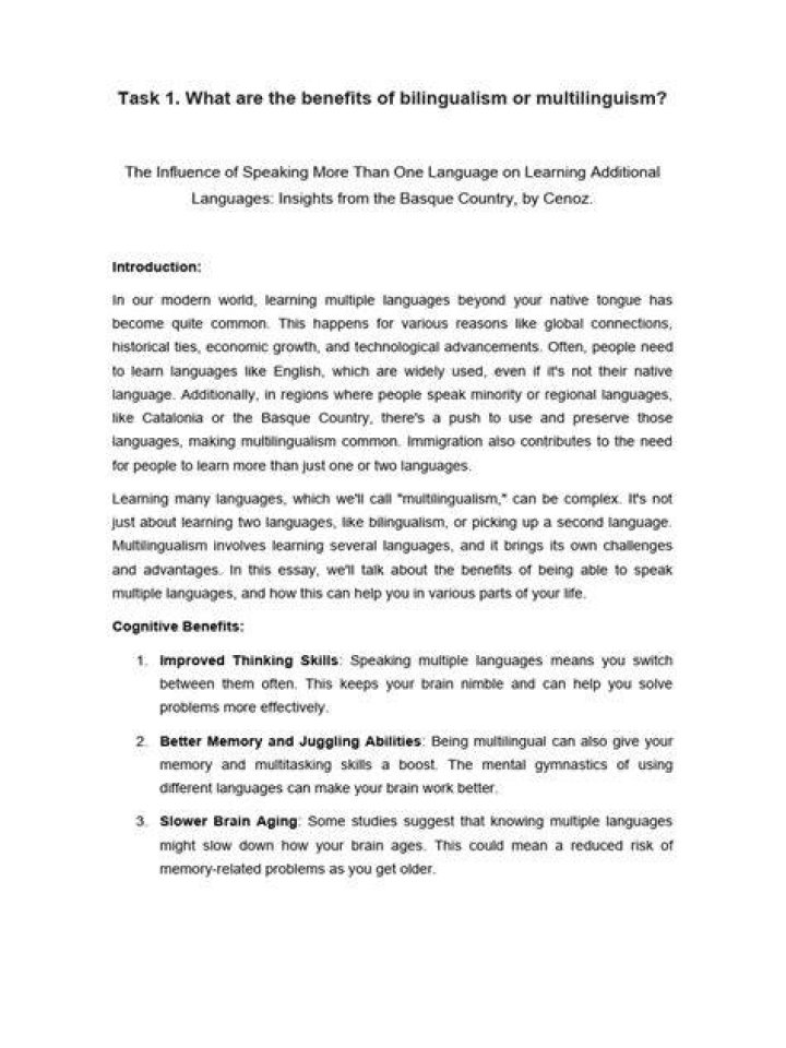 What are the benefits of bilingualism and multilingualism?