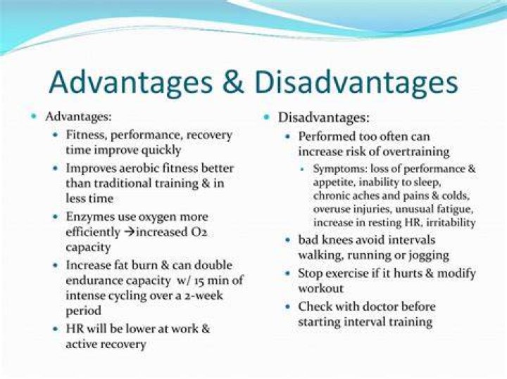 What are the disadvantages of HIIT training?