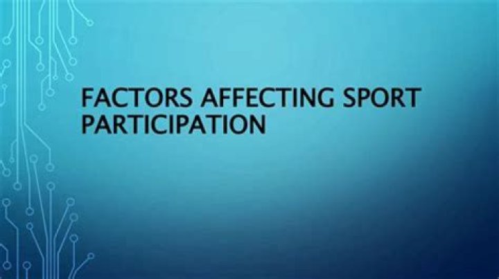What are the main factors that affect participation in sports and tourism?