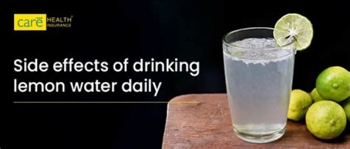 What are the side effects of drinking lemon water?