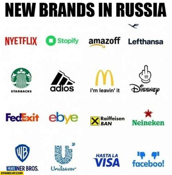 What brands left Russia?