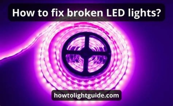 What can you do with broken LED lights?