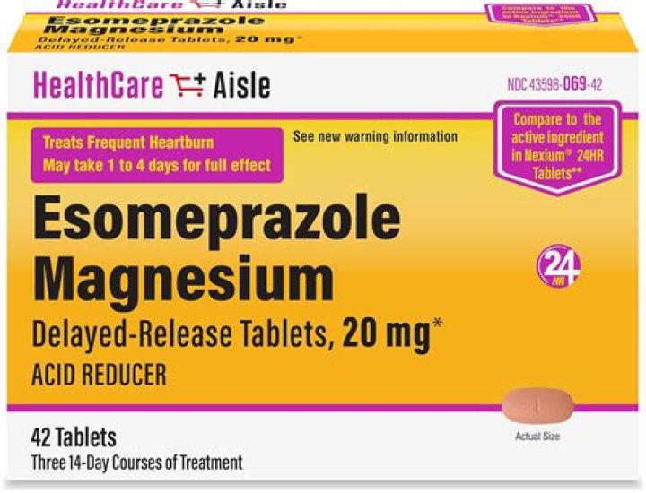 What can you not take with esomeprazole?