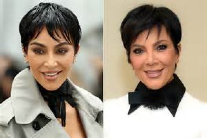 What color hair is Kim Kardashian?