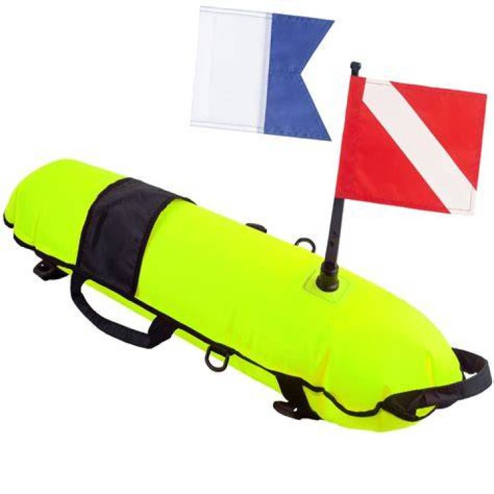 What colour is a diving buoy?