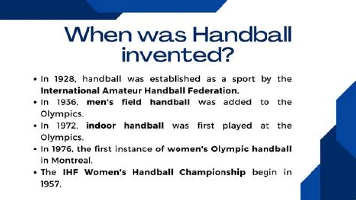 What country invented handball?
