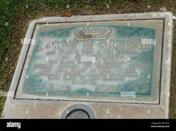 What did Lorne Greene do to his eye?
