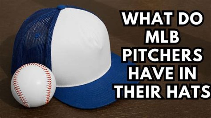 What do pitchers keep in their hat?