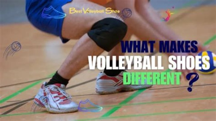 What do volleyball shoes help with?