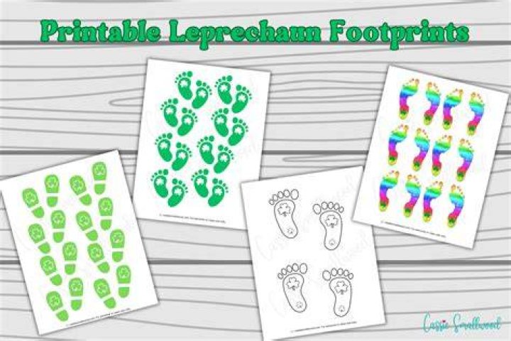 What do you use for leprechaun footprints?
