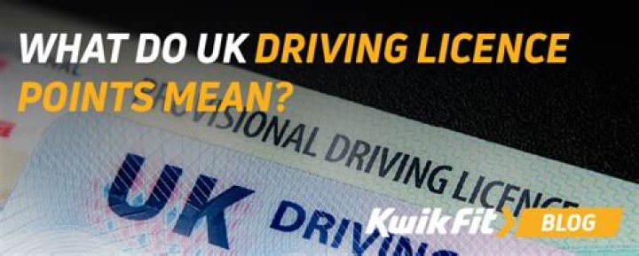 What does 6 points on your licence mean?