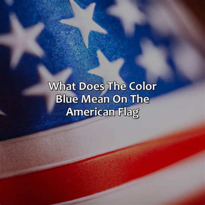 What does a blue American flag mean?