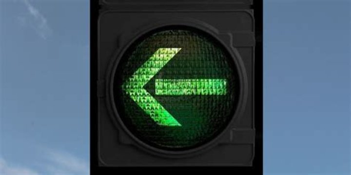 What does a green left arrow mean?