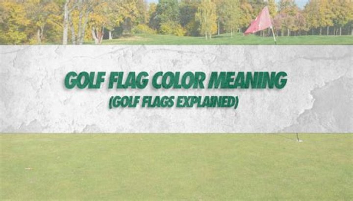 What does a red flag on a golf course mean?