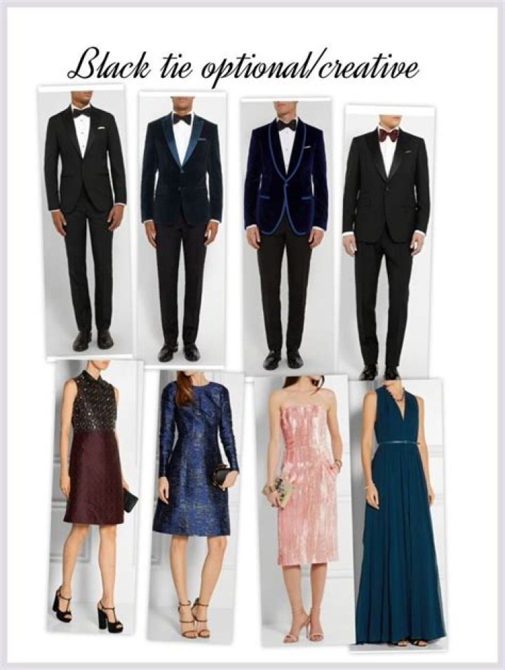 What does a woman wear to black tie optional?