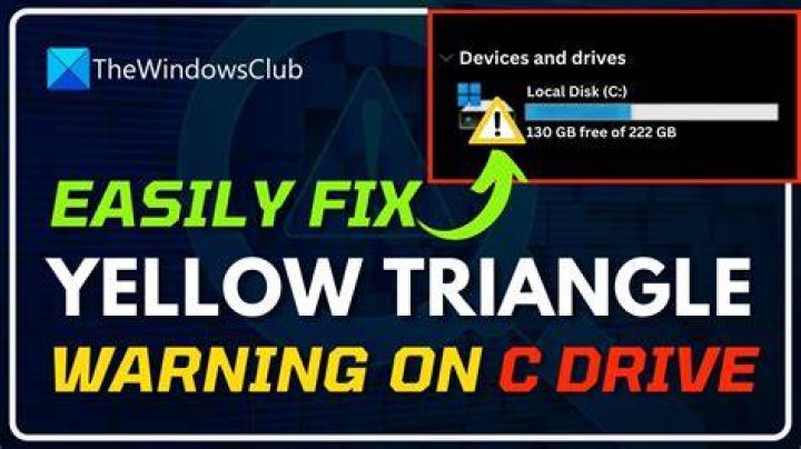 What does a yellow triangle mean when driving?