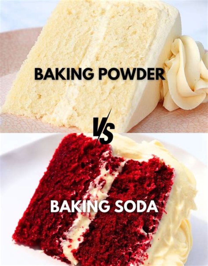 What does baking soda do to cake?