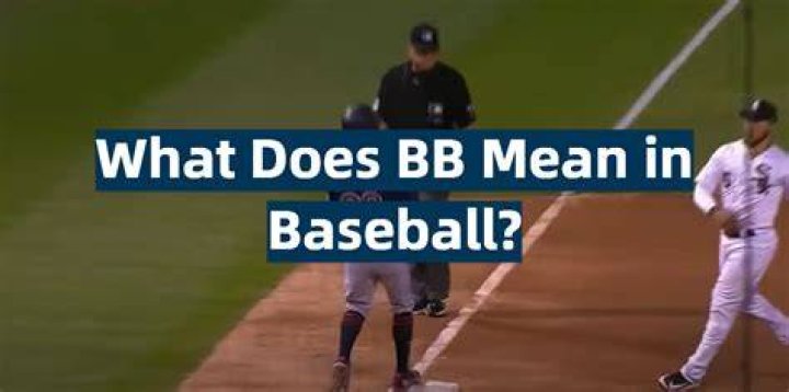 What does BB mean in MLB?