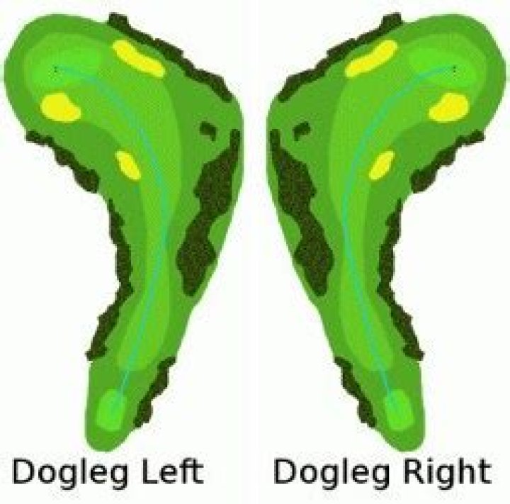 What does dogleg mean in golf?