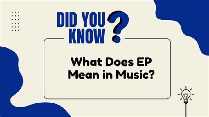 What does EP mean music?