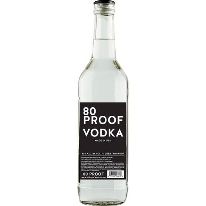 What does it mean by 80 proof vodka?