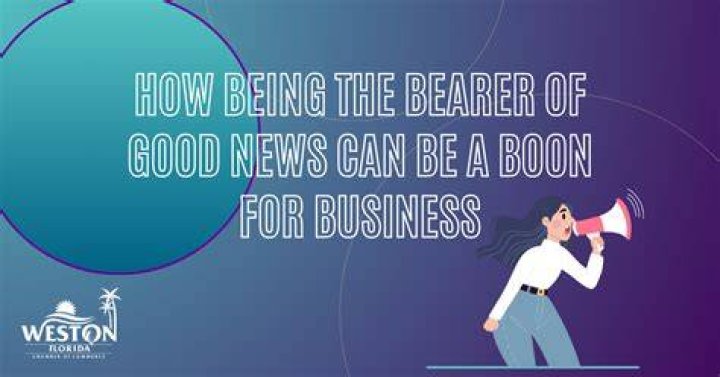What does it mean to be a bearer of good news?