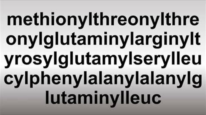 What does Methionylthreonylthreonylglutaminylarginyl mean?