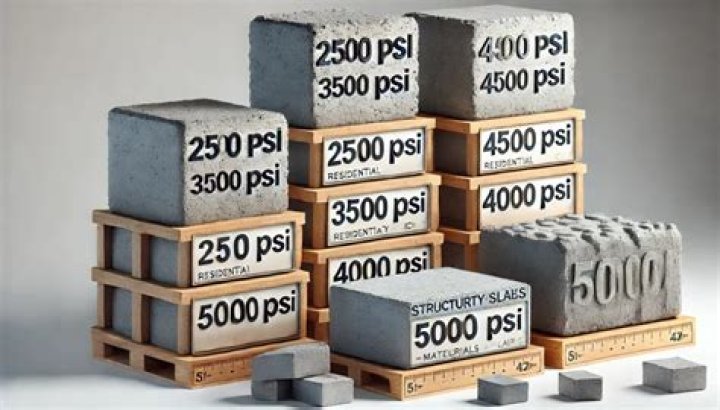 What does PSI in concrete mean?