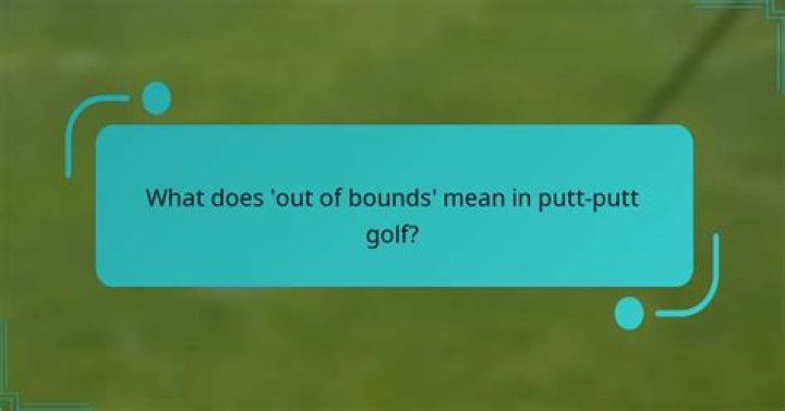 What does putt mean in golf?