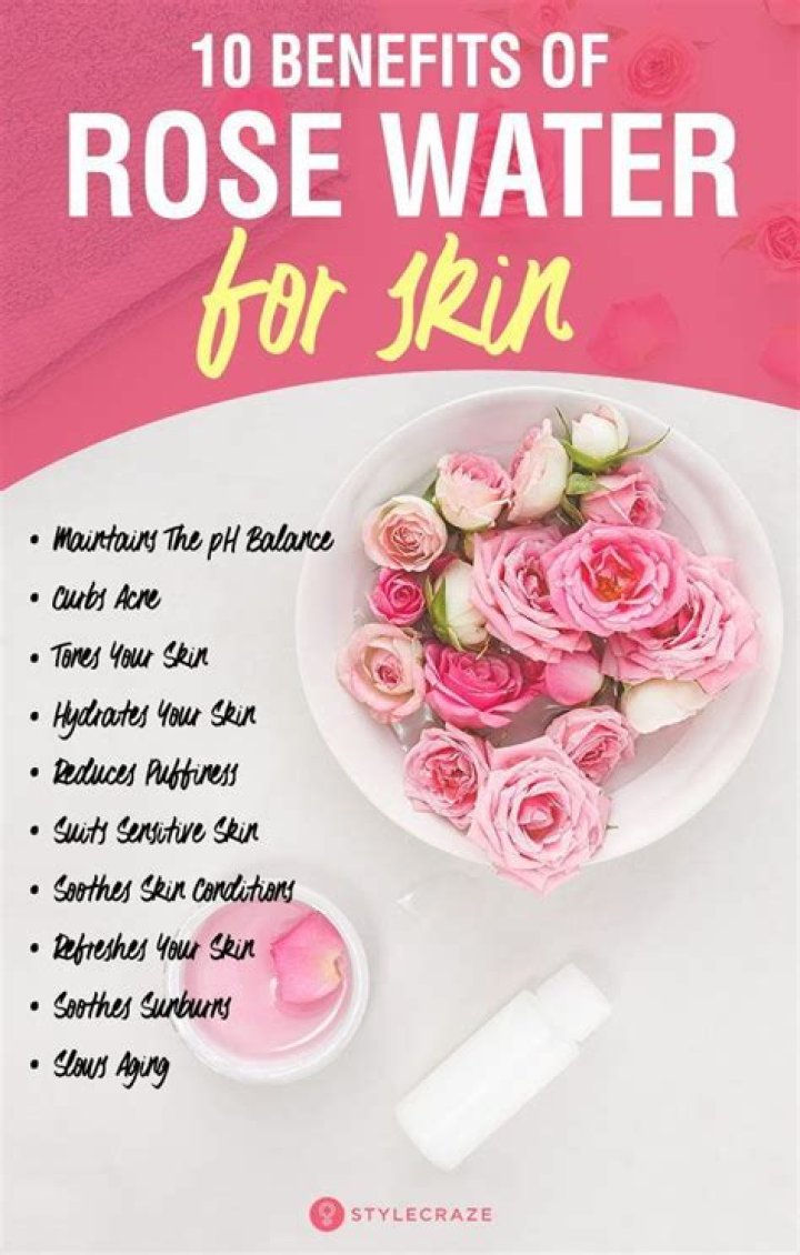 What does rose water do to your face?