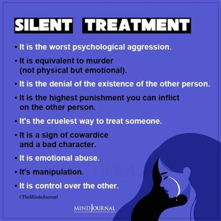 What does silent treatment do to a woman?