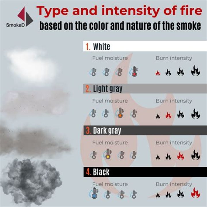 What does smoke color mean?