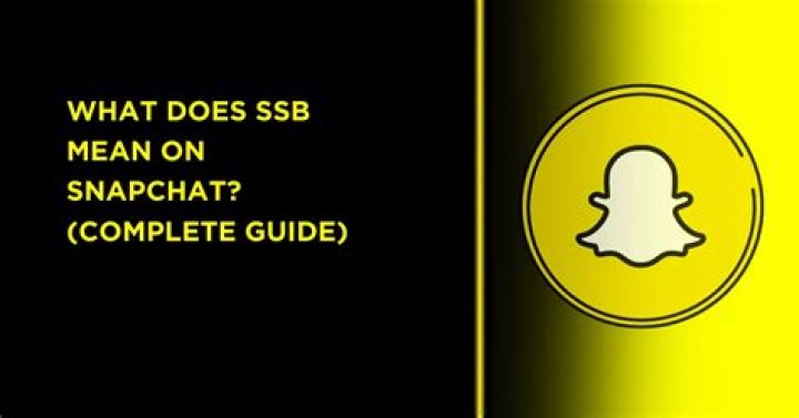What does SSB mean on Snapchat?