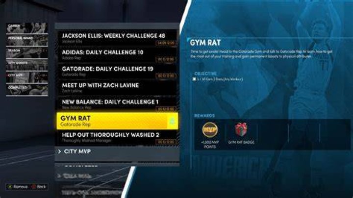What does the gym rat badge do 2k22 Next Gen?