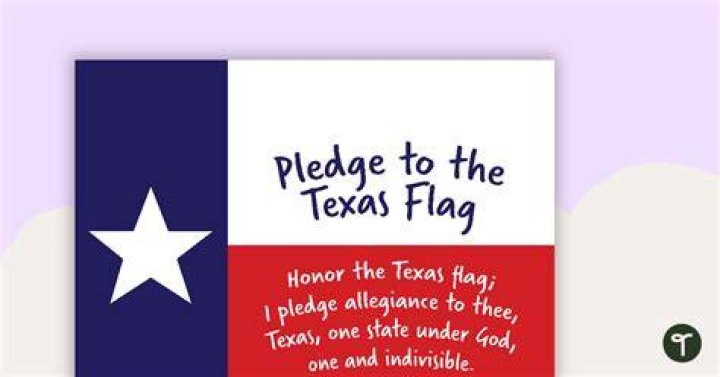 What does the Texas pledge stand for?