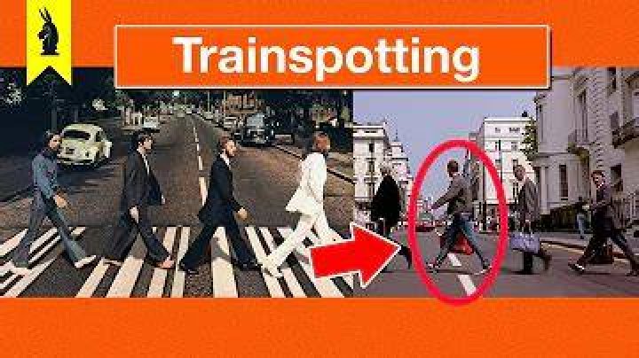 What does Trainspotting mean in British slang?