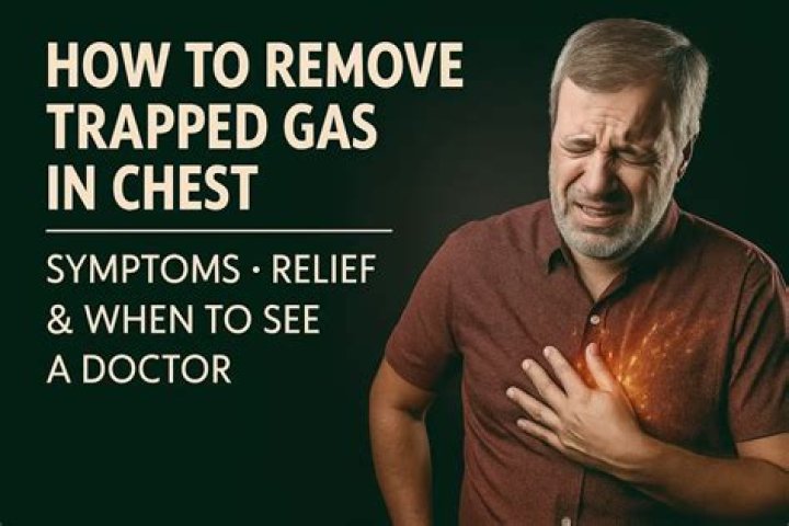 What does trapped gas feel like?