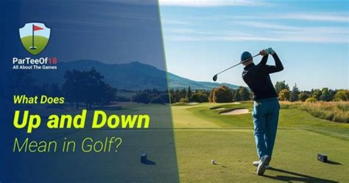 What does up and down mean in golf?