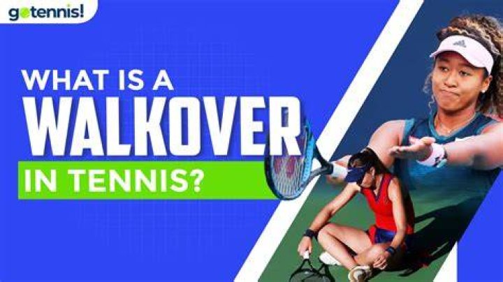 What does walkover mean in badminton?