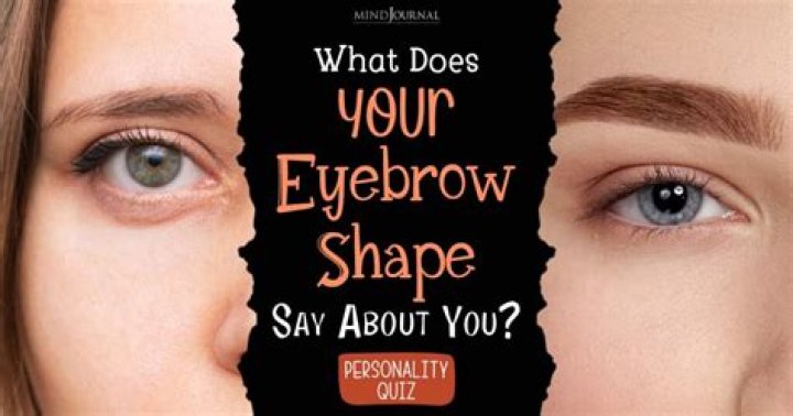 What does your eyebrow say about you?