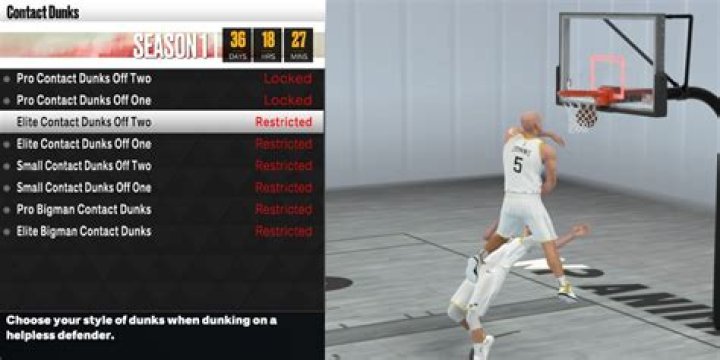 What dunk do you need for contact dunks 2K22?
